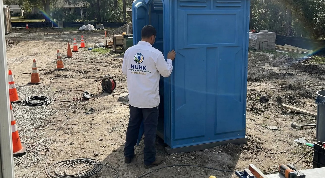 Portable Toilet Service in Action